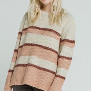 ROXY Winter Garden Striped Sweater Small